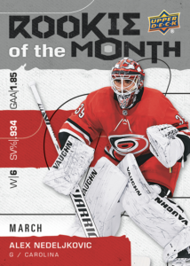 Alex Nedeljkovic - Rookie of the month