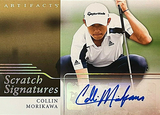 colling morikawa upper deck pga golf autograph card