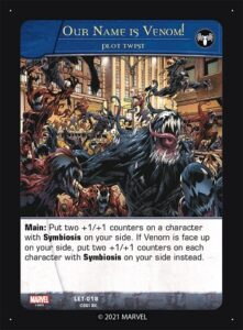 1-2021-upper-deck-marvel-vs-system-2pcg-lethal-protector-plot-twist-Our-Name-is-Venom