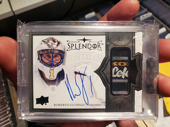 chris prior roberto luongo upper deck super collector splendor