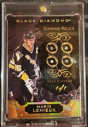 mario lemieux quad diamond one-of-one