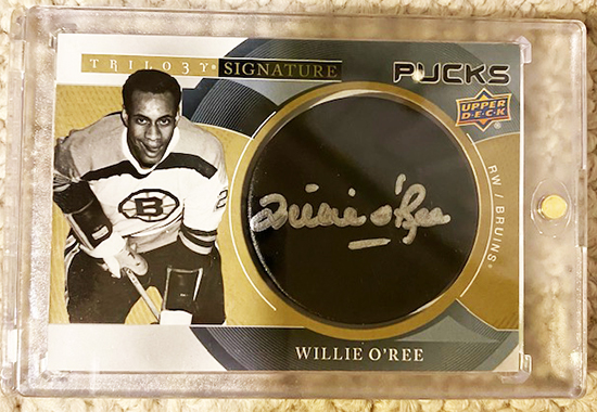 willie oree athlete change trilogy signature pucks upper deck