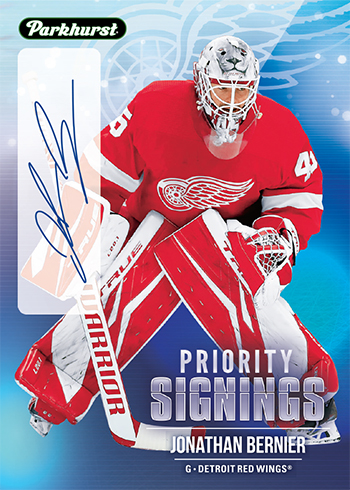 2021 upper deck fall expo priority signings autograph jonathan bernier