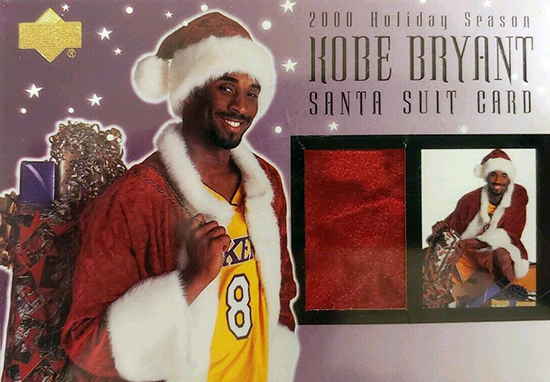 upper deck holiday card kobe santa