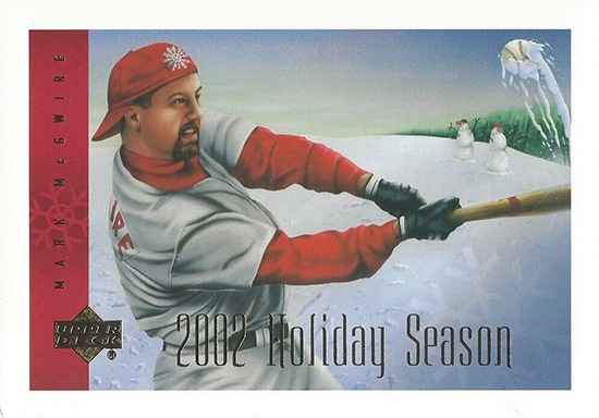 upper deck holiday card mark mcgwire