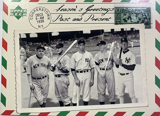 upper deck holiday card yankees