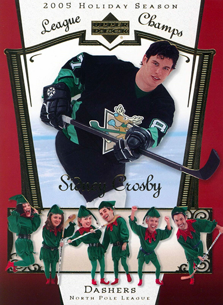 upper deck holiday card sidney crosby