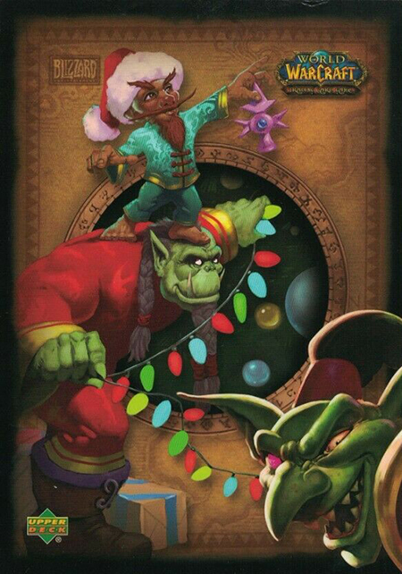 upper deck holiday card world of warcraft