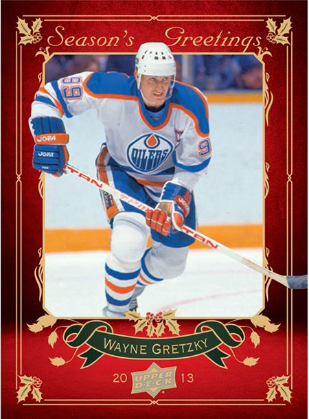 upper deck holiday card wayne gretzky