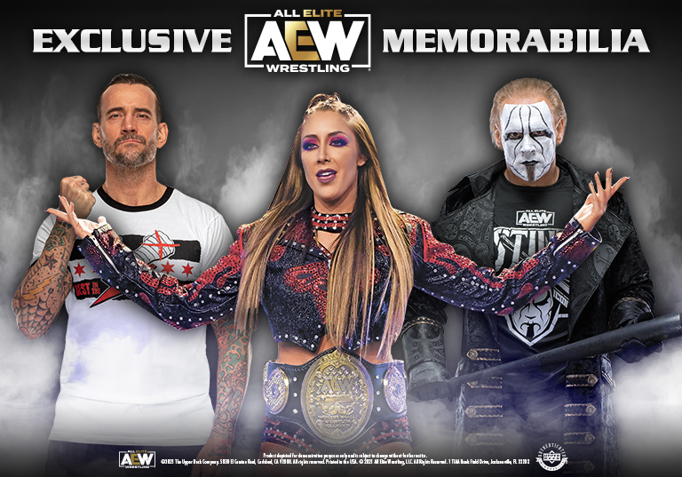 CM Punk, Dr. Britt Baker D.M.D, Sting AEW autographed memorabilia