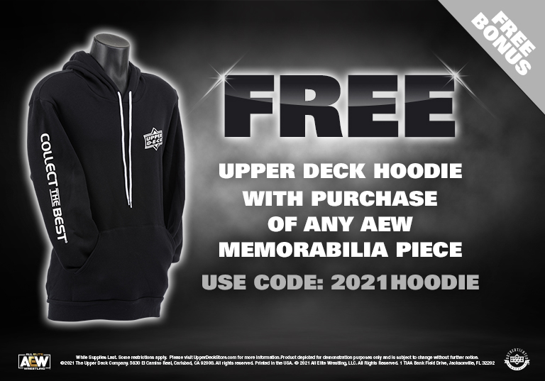 Free hoodie with AEW purchase