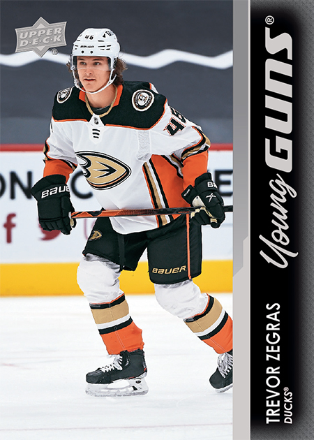 upper deck young guns trevor zegras