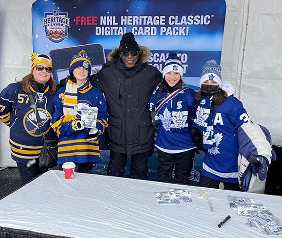 2022 heritage classic valmore james upper deck autograph signing