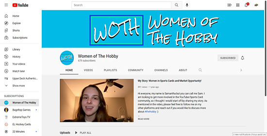 women of the hobby youtube channel