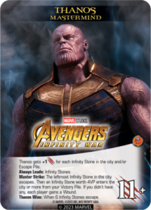 On a Master Strike, an Infinity Stone worth "4VP or more" enters the city from your Victory Pile. 